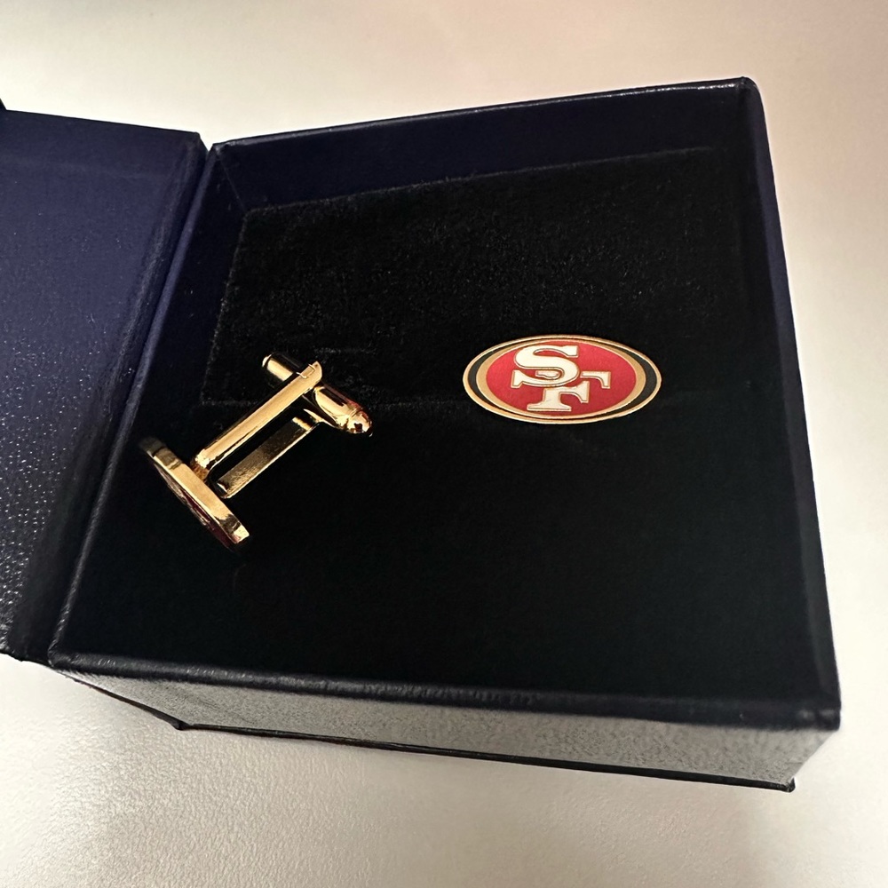 49ers cuff links